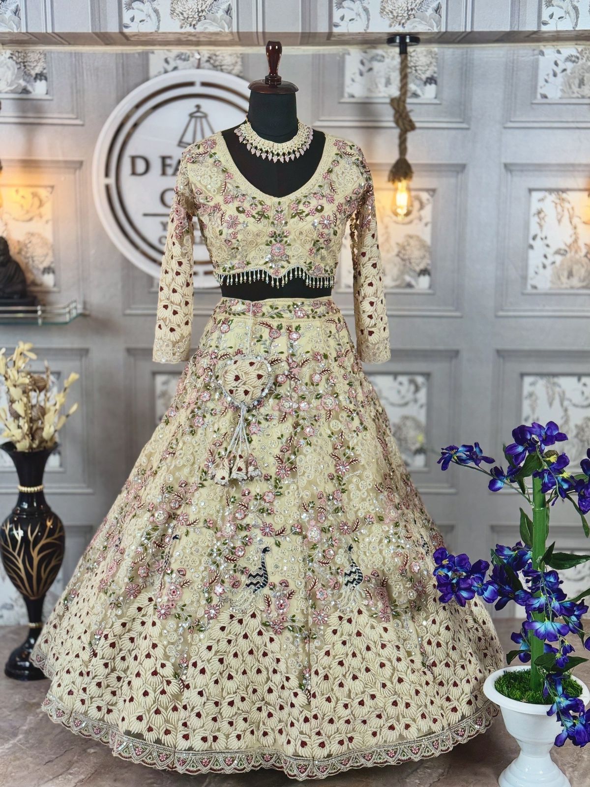 🌟 Shimmer & Grace Soft Net Lehenga Set-1791  🌟