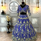 ✨ Glamour Flare Soft Net Lehenga Set-1790-BLUE✨