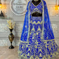 ✨ Glamour Flare Soft Net Lehenga Set-1790-BLUE✨