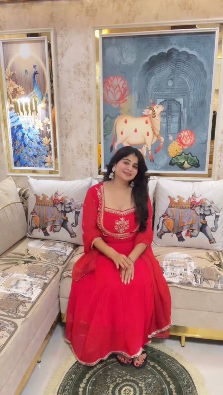 Exclusive Georgette Gown–Pant Set with Elegant Sequence Embroidery-LG-2022  ✨💃 💃✨