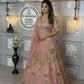 Butterfly Net Lehenga Set with Sequins Embroidery – Semi-Stitched, Includes Blouse & Dupatta