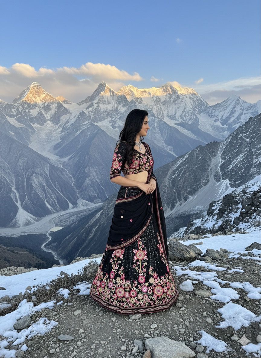 🦋 Designer Lehenga with Sequins Work | Elegant & Timeless-1772 👗