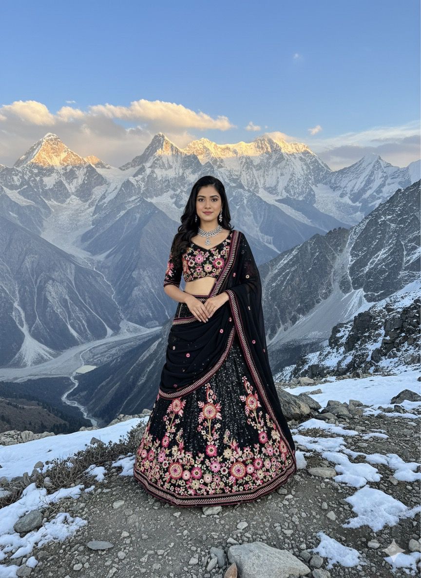 🦋 Designer Lehenga with Sequins Work | Elegant & Timeless-1772 👗