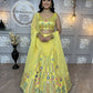 ✨ Premium Japan Satin Silk Real Mirror Embroidered Lehenga with Butterfly Net Dupatta ✨