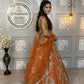 Premium Soft Net Lehenga with Coding Sequins Work & Dupatta