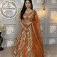 Premium Soft Net Lehenga with Coding Sequins Work & Dupatta