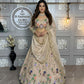 Premium Jimmy Chu Embroidered Sequins Lehenga Choli with Dupatta – Semi-Stitched