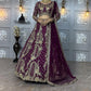Premium Soft Net Lehenga with Coding Sequins Work & Dupatta