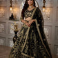Black Premium Soft Net Lehenga Choli with Sequins Embroidery – Elegant & Stylish Design