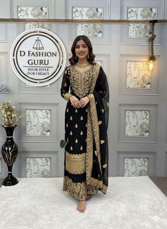 🌺 Chinese stich Georgette Suit – Effortless Elegance with Modern Grace
