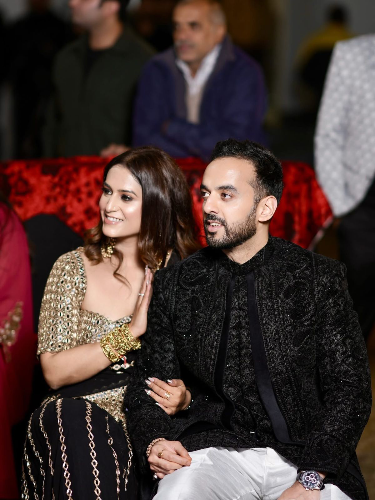 DFG Luxe Mirror-Embroidered Ready-to-Wear Saree-DFG-1812