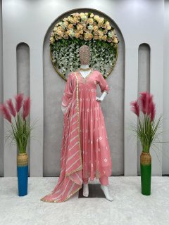 Digital Elegance Faux Georgette Gown Set-KD-1310 ✨👗