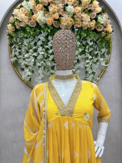 Digital Elegance Faux Georgette Gown Set-KD-1310 ✨👗