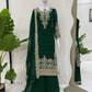 Green colour Festive Collection – Coding Sequin Work Plazo Suit for Women
