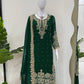 Green colour Festive Collection – Coding Sequin Work Plazo Suit for Women