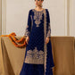 Blue colour Festive Collection – Coding Sequin Work Plazo Suit for Women