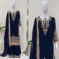 Blue colour Festive Collection – Coding Sequin Work Plazo Suit for Women