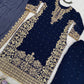 Blue colour Festive Collection – Coding Sequin Work Plazo Suit for Women