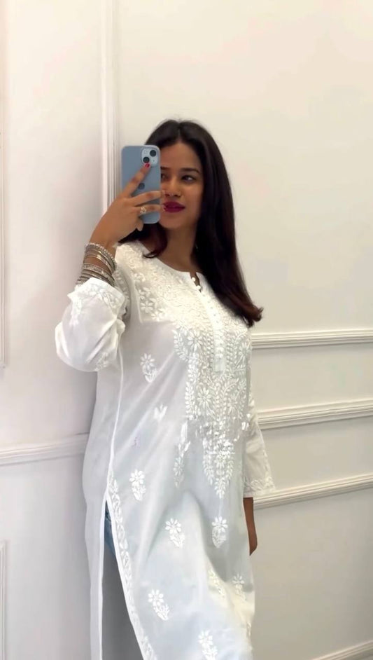 Elegant Faux Georgette Designer Kurti