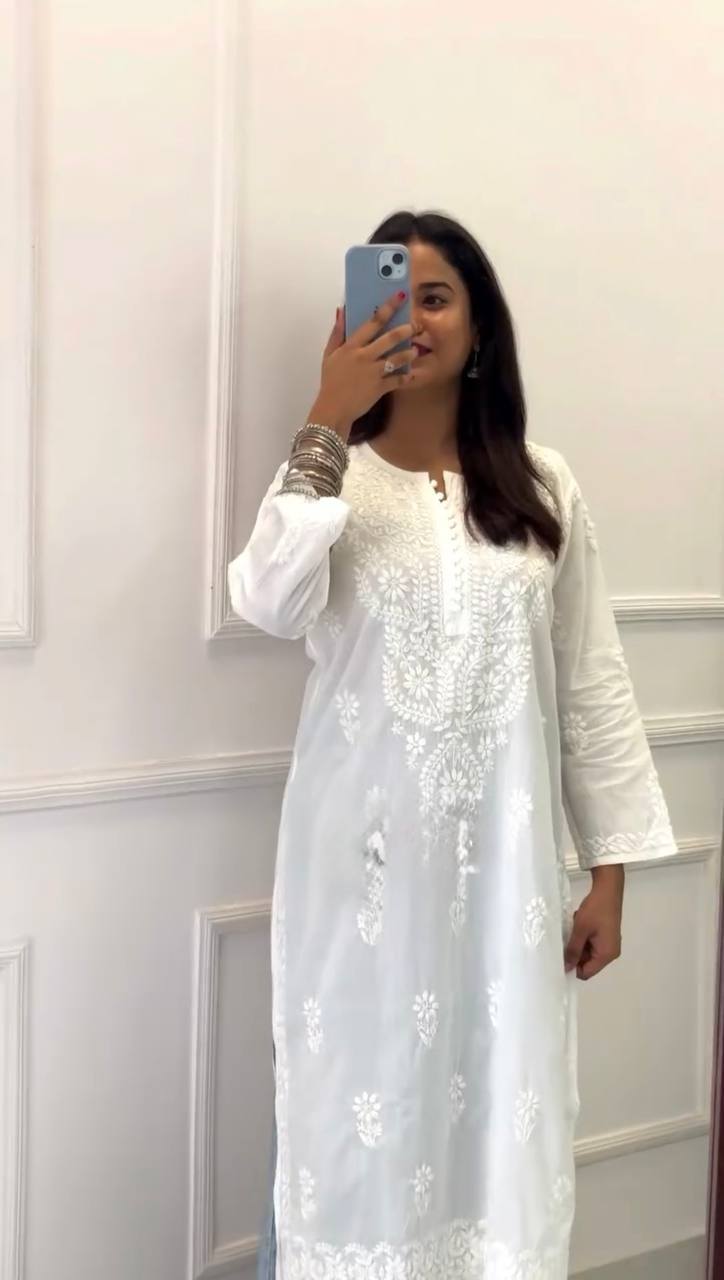 Elegant Faux Georgette Designer Kurti