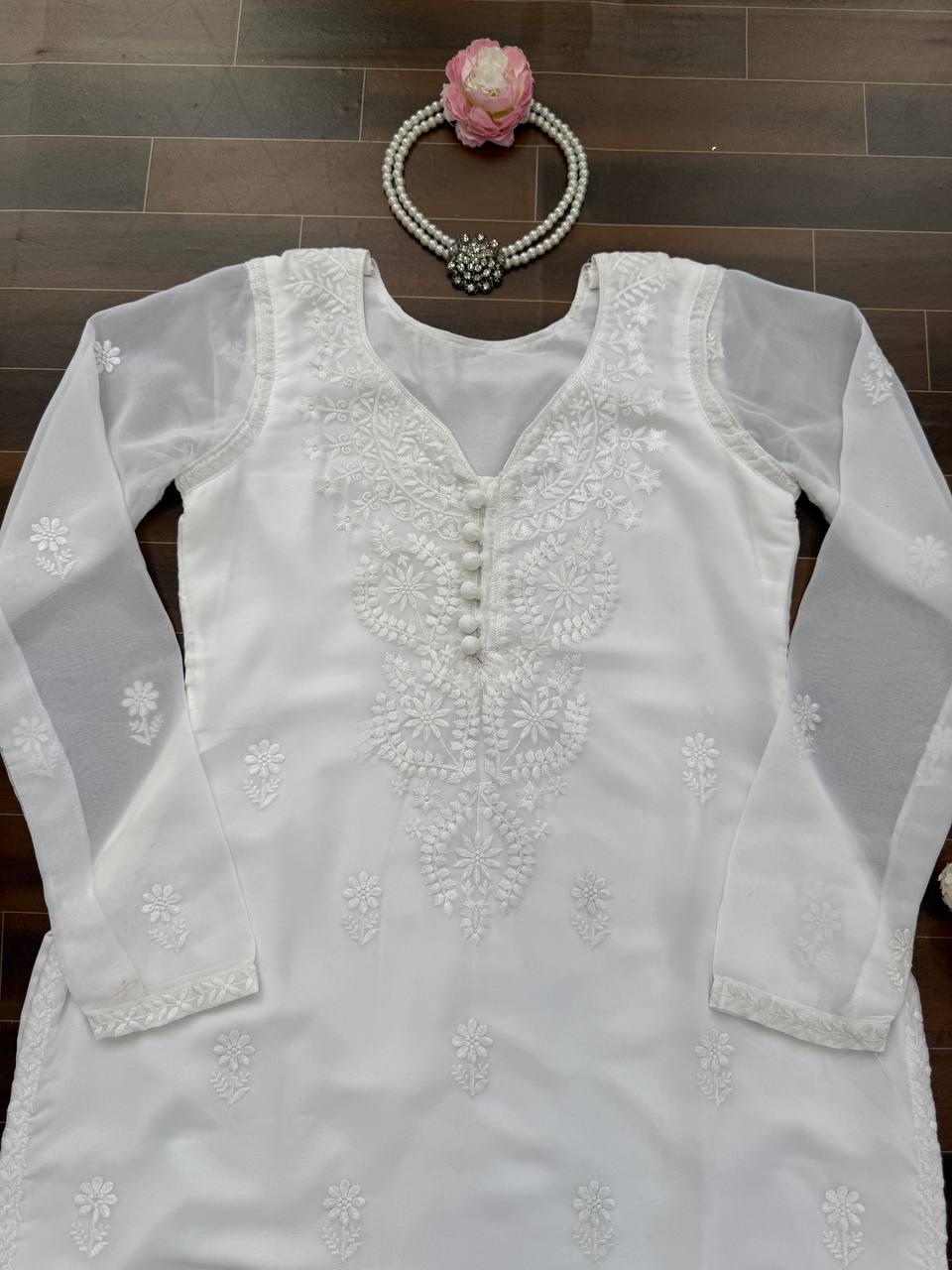 Elegant Faux Georgette Designer Kurti