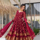 Elegant Jacquard Anarkali Suit with Dupatta