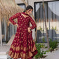 Elegant Jacquard Anarkali Suit with Dupatta