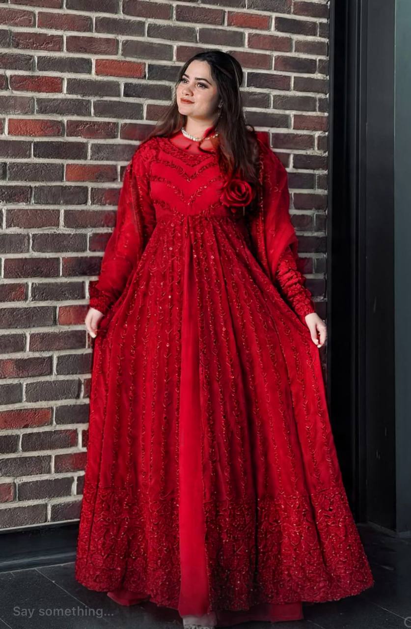 Graceful Faux Georgette Lehenga Choli Set with Sequins Work