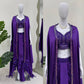 Ready-to-Wear Dhoti Style Set with Shrug & Unstitched Choli