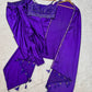 Ready-to-Wear Dhoti Style Set with Shrug & Unstitched Choli
