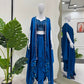 Ready-to-Wear Dhoti Style Set with Shrug & Unstitched Choli