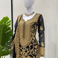 Elegant Foux Georgette Chinestitch Suit Set