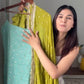 Designer Chinon Silk Suit with Plazo & Dupatta