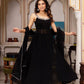 Designer Faux Georgette 3-Piece Plazo Set with Real Mirror Handwork (Lightweight | Style Elegance)