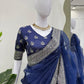 Heavy Organza Silk Designer Saree with LCD Diamond & Sequin Embroidery