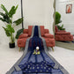 Heavy Organza Silk Designer Saree with LCD Diamond & Sequin Embroidery