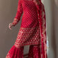 Faux Georgette Sharara Set with 9mm Sequin & Thread Work