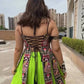 Designer Bangalore Top & Faux Georgette Lehenga Set with Sequin & Dori Work