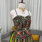 Designer Bangalore Top & Faux Georgette Lehenga Set with Sequin & Dori Work
