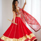 Heavy Rayon Lagdi Patta Lehenga Set with Real Mirror, Kodi & Gamthi Work | 4-Meter Flair