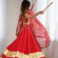 Heavy Rayon Lagdi Patta Lehenga Set with Real Mirror, Kodi & Gamthi Work | 4-Meter Flair