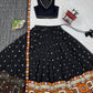 Designer Heavy Faux Georgette Lehenga Set with Real Mirror & Gamthi Thread Work | 4-Meter Flair