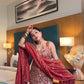 ✨ Traditional Red Sharara Suit with Handwork