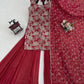 ✨ Traditional Red Sharara Suit with Handwork