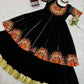 Black Navratri Special Embroidered Gown