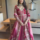 ✨ Maroon Sequence Embroidered Lehenga with Dupatta