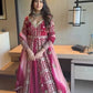 ✨ Maroon Sequence Embroidered Lehenga with Dupatta