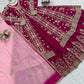 ✨ Maroon Sequence Embroidered Lehenga with Dupatta