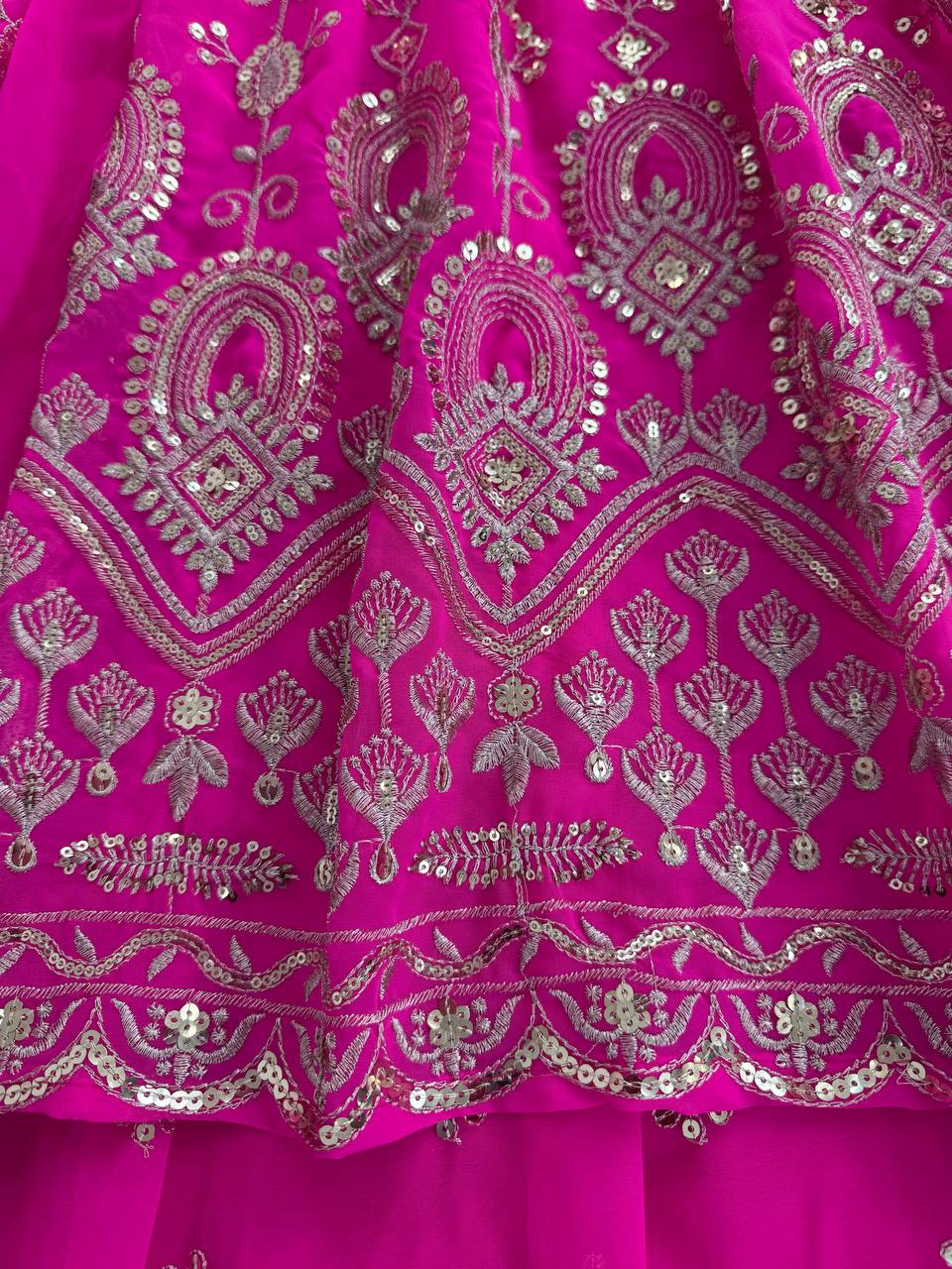 Magenta Pink Embroidered Anarkali with Dupatta – Elegant Festive Wear