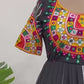 Black Navratri Special Embroidered Gown